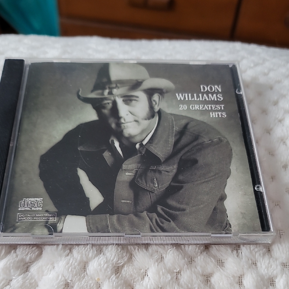 Don Williams - 20 Greatest Hits CD (Black & Gray Cover)